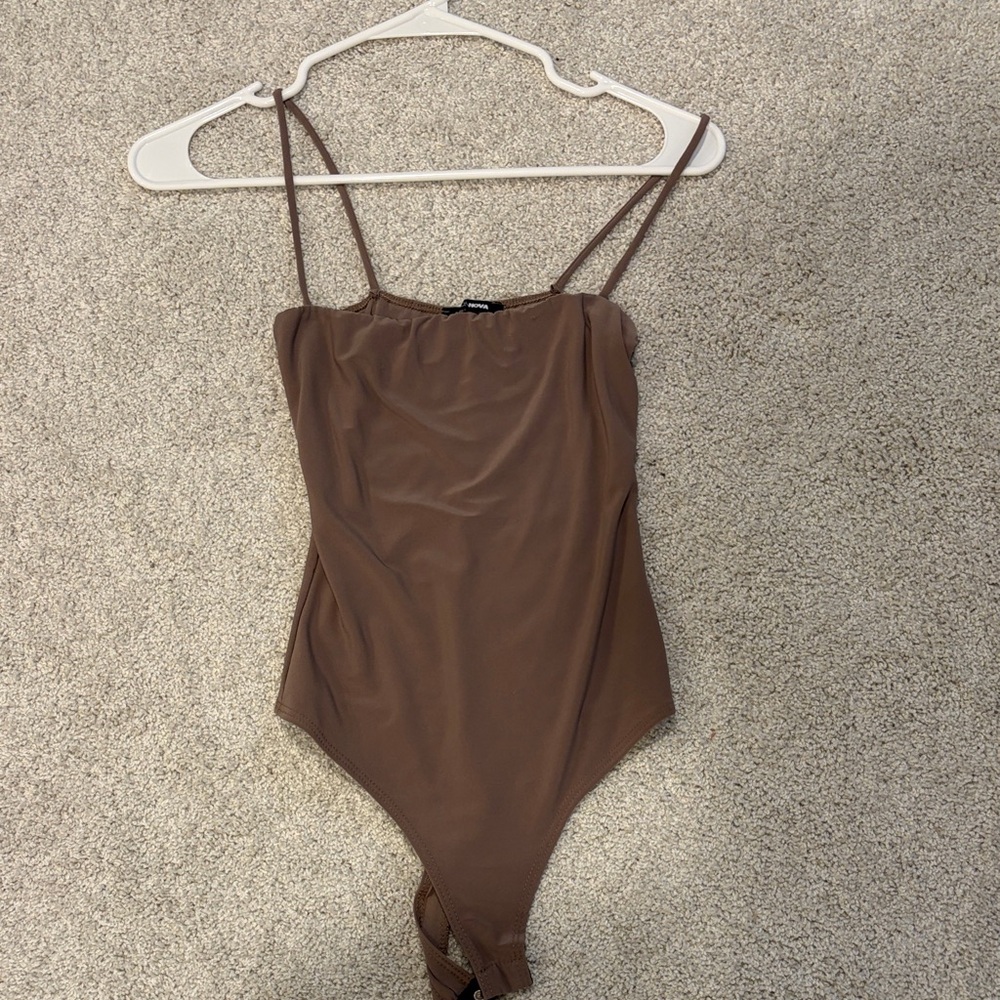 Fashion Nova Brown Bodysuit